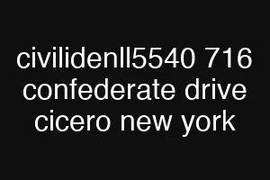 civilidenll5540 716 confederate drive cicero new york